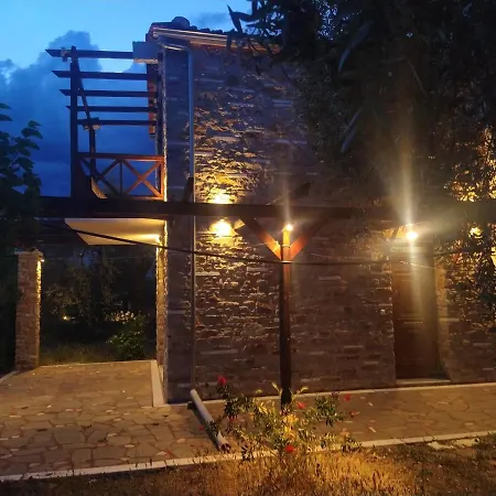 Villa Elea Stone In Organic Quiet Olive Grove, Prinos, Thassos